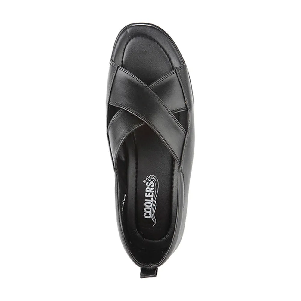 Lady's Slippers Coolers Formal (Black) Sandals For Men 7194-118 By Liberty
