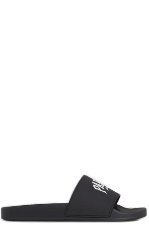 Sandals Grande Antigua Resort Balenciaga Cities Paris Logo Printed Sandals