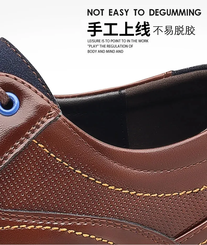 Elastic Band Shoes for Men Brand Casual Shoes Men Leather Shoes Soft Flat Business Man Footwear 2024 Elastic Shoe Mouth Sneakers Best Shoes For Flat Feet For Work