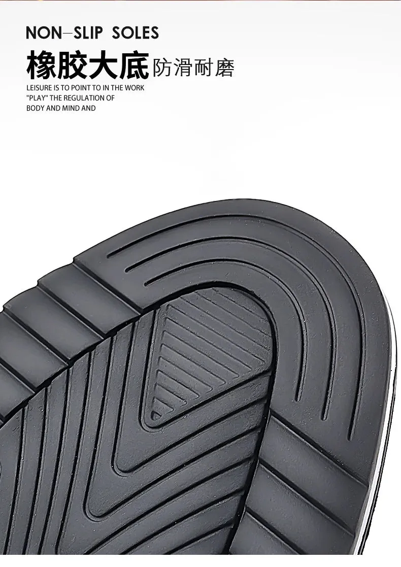 Elastic Band Shoes for Men Brand Casual Shoes Men Leather Shoes Soft Flat Business Man Footwear 2024 Elastic Shoe Mouth Sneakers Walking In Flat Shoes Pain