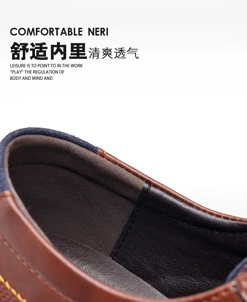 Flats Formal Shoes Elastic Band Shoes for Men Brand Casual Shoes Men Leather Shoes Soft Flat Business Man Footwear 2024 Elastic Shoe Mouth Sneakers