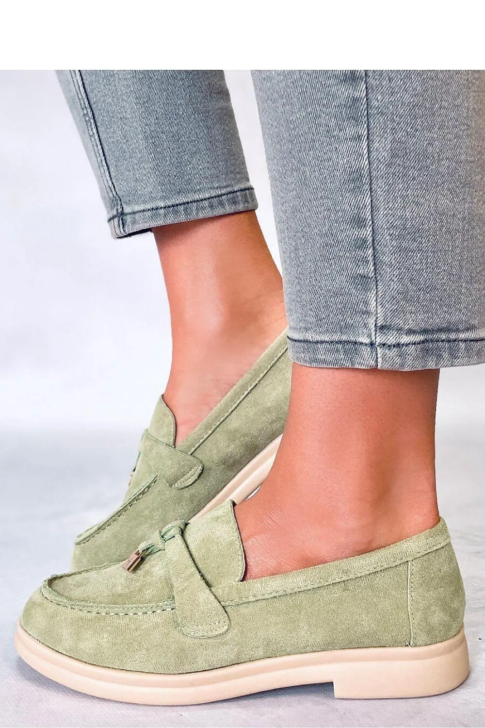 Loafers Boots Elegant Ecological Suede Moccasins - Model 176040