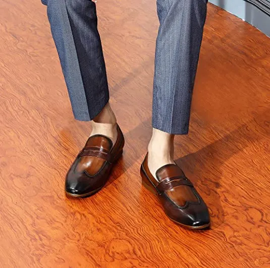 Arch Support Insoles For Work Boots Men's Casual Wingtip Penny Loafers