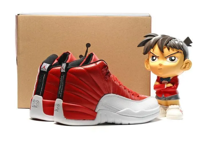 Asics Tennis Hard Court Shoes Nike Air Jordan 12 Retro Cherry White Black Shoes Basketball Men Size US 7 - 13