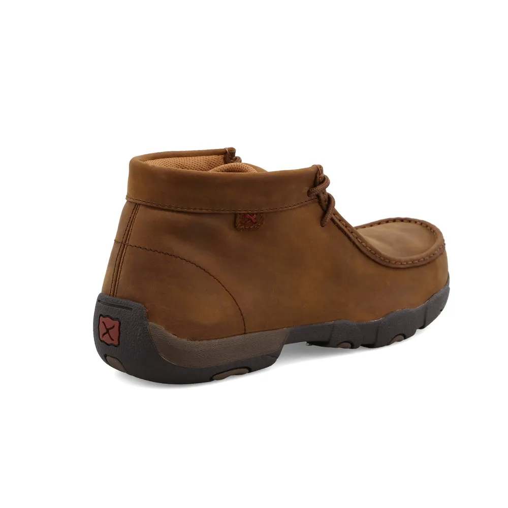 Twisted X Work Chukka Driving Moc Saddle Men's Best Work Boots That Breathe