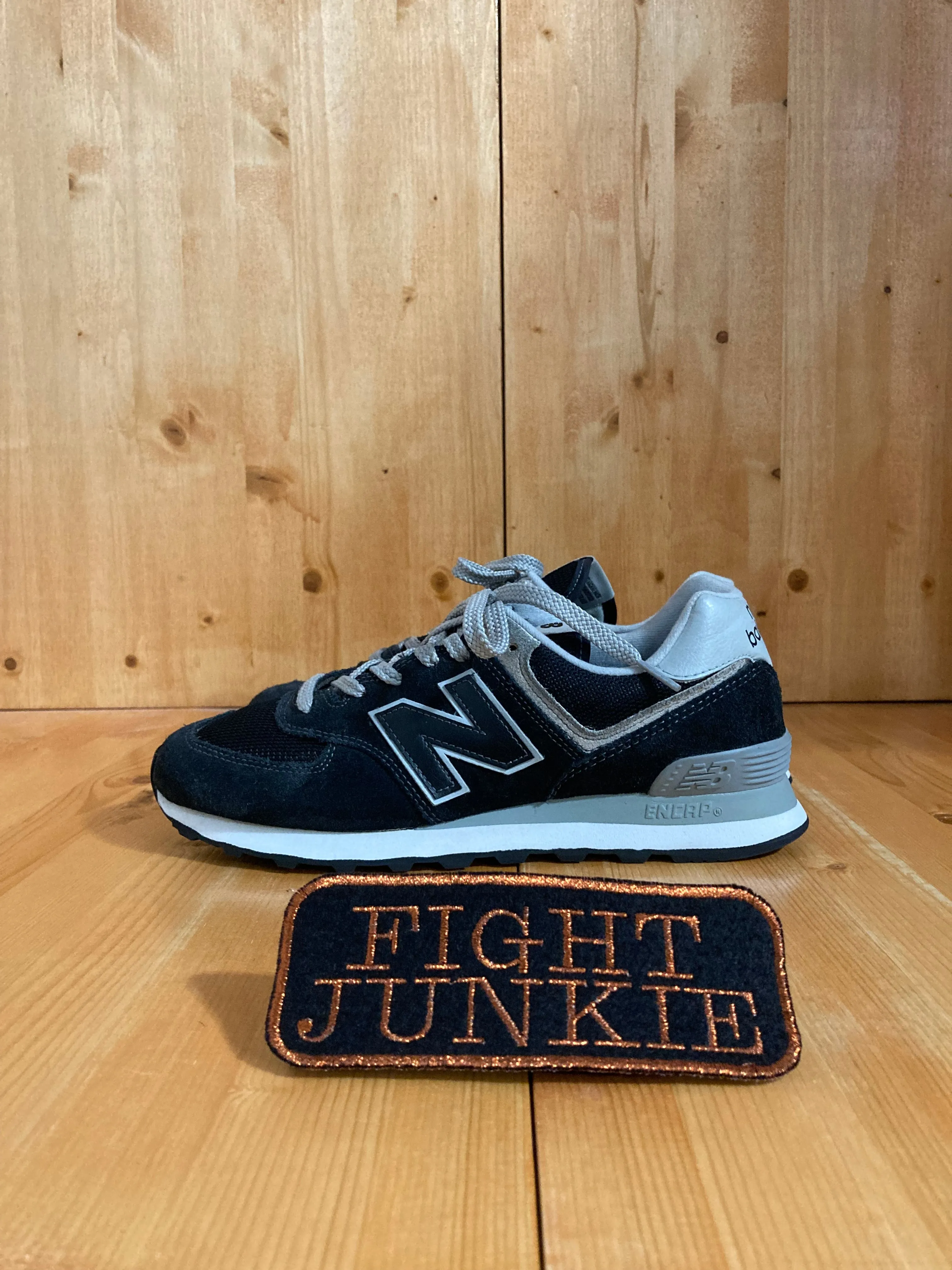 New Balance Pitching Toe Cleats NEW BALANCE CLASSIC 574 Women Size 9B Suede Shoes Sneakers Black & Gray WL574EB