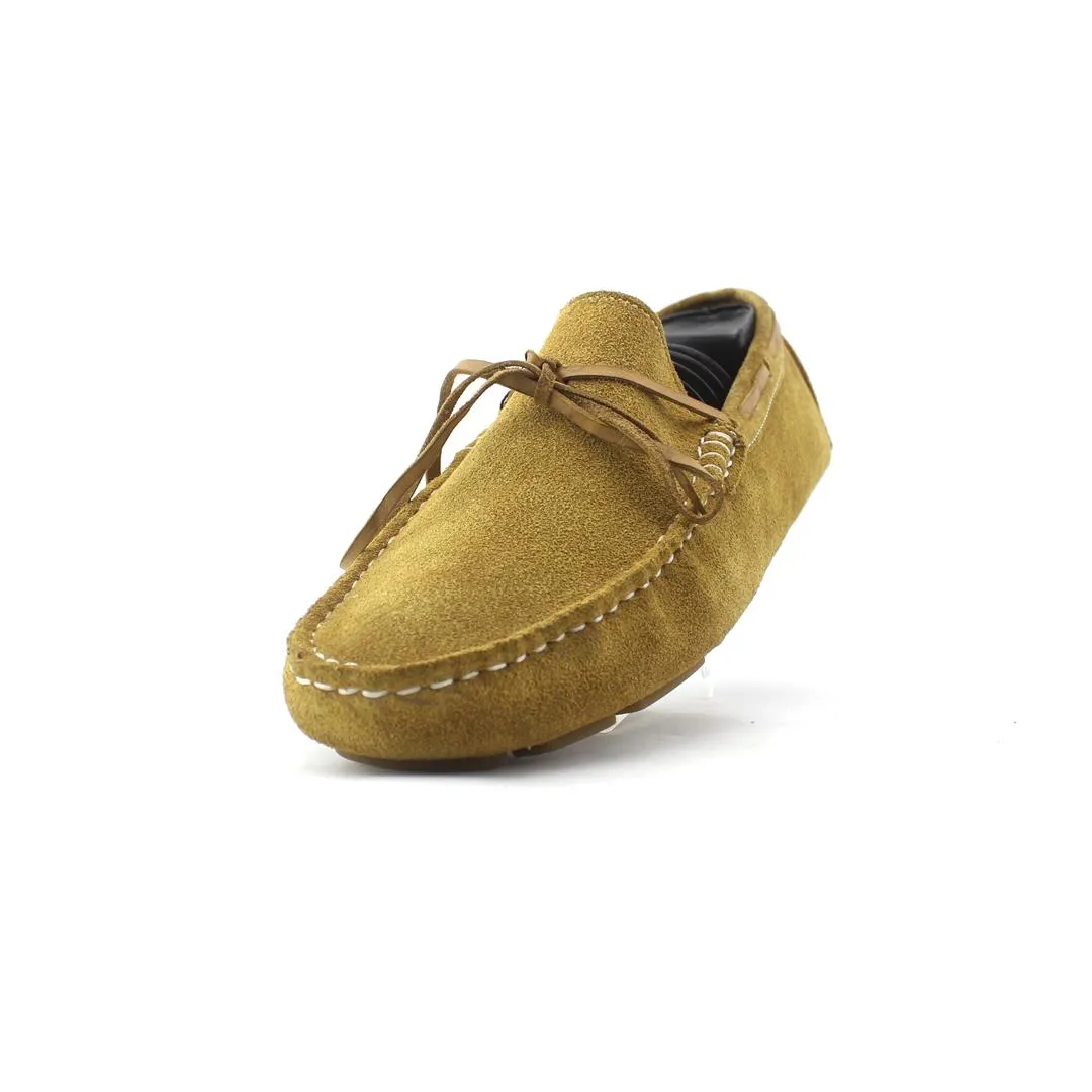 Fadano - Luxe Knot Loafers - Mustard Zara Velvet Loafers