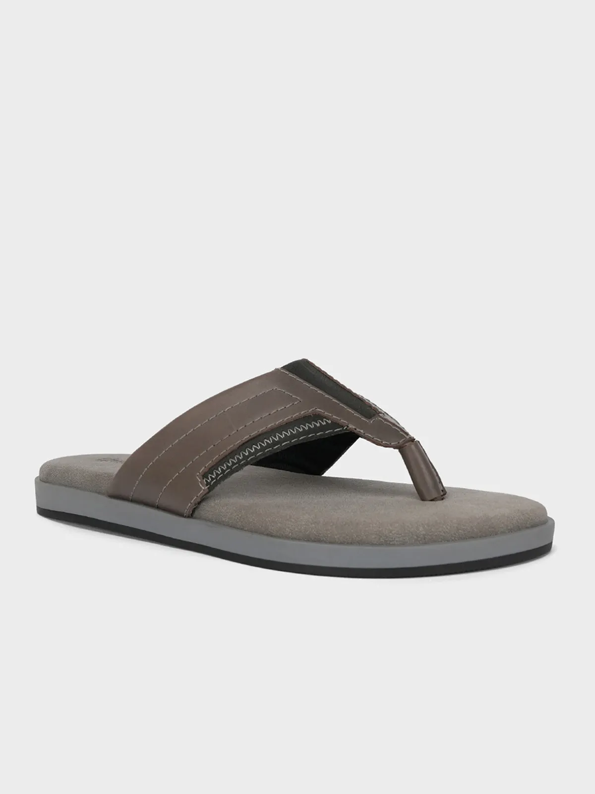 Mens "RAMSEY" Open Toe Comfy Slippers Cop Slide Video