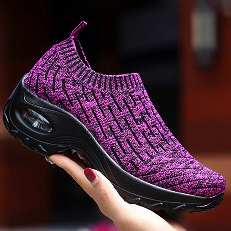 Fashion Breathable Mesh Casual Shoes Platform Sneakers 23. NULL