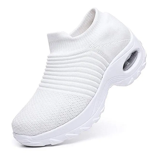 Fashion Breathable Mesh Casual Shoes Platform Sneakers Ou Sneakers