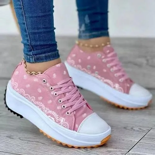Fashion Pattern Canvas Women Sneakers Casual Sport Shoes Sneakers Deals