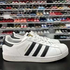 Adidas Superstar Cloud White Core Black C77124 Men's Size 10 Missing Insoles Adidas Originals Zx Flux Shoes