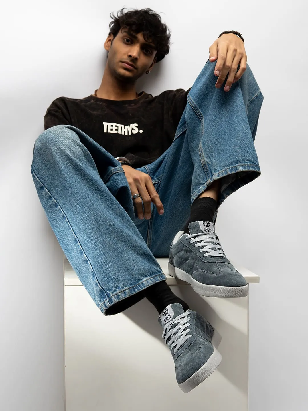 Bacca Bucci Fresco  Suede Low-Top Sneakers for the Urban Nomad Flat Shoes Mother Bride