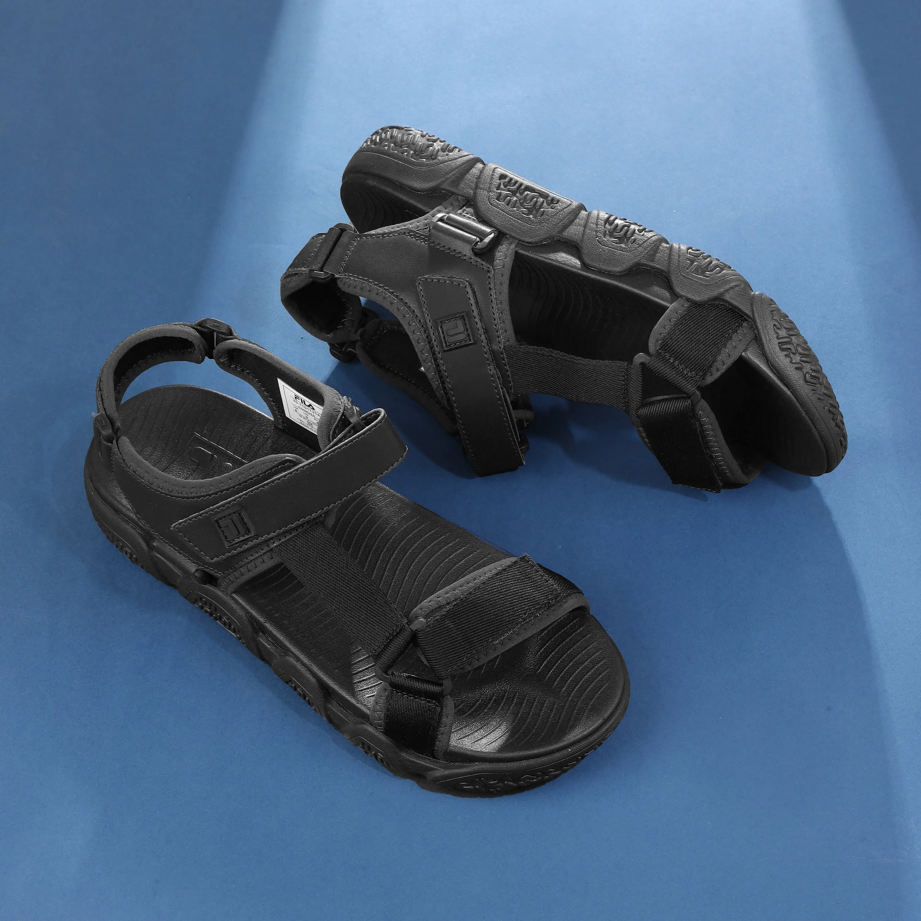 Bedrock Sandals Mountain Clog Fila Men Black Comoss Shoes