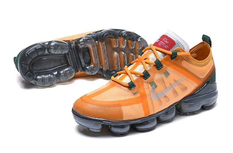 Nike Air Vapormax 2019  'Orange' Shoes Sneakers Men Women Sale Size US 7, 8, 8.5, 9, 10, 11 Asics Gel Kayano 25 Running Shoe