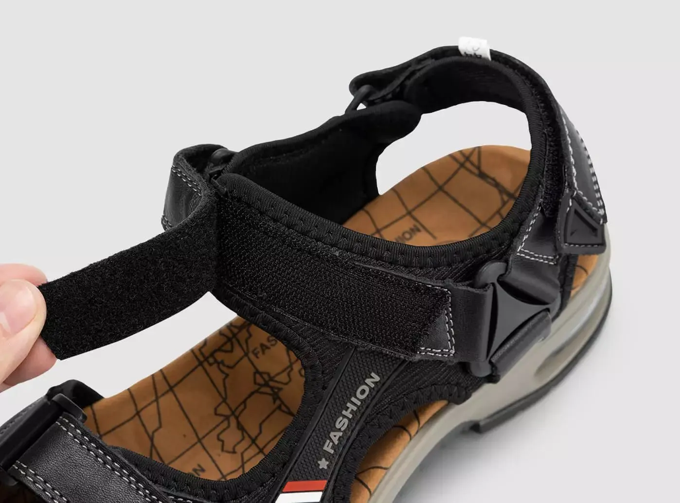 FitVille Men's UrbanStride Cushion Sandals Sandals Login