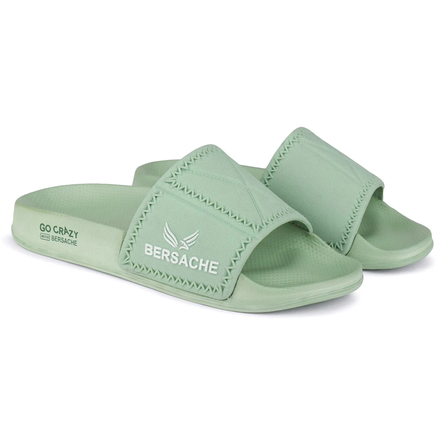 Bersache Extra Soft Classic Casual with Back Strap Regular wear with Ultra Soft & Flexibility Technology Flip-Flop for Men's/ boy,s - 6044 (Green) Peely Slippers
