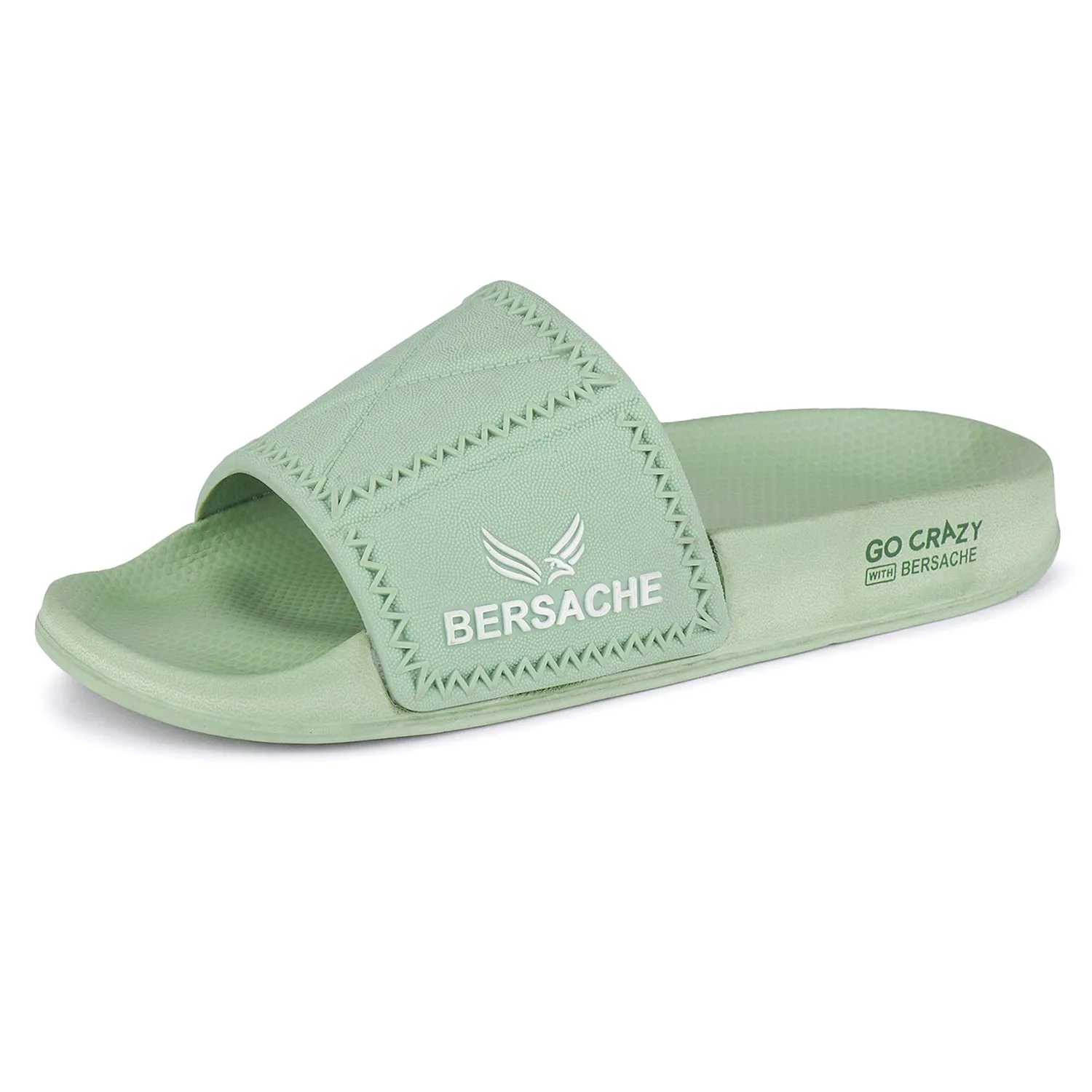 Bersache Extra Soft Classic Casual with Back Strap Regular wear with Ultra Soft & Flexibility Technology Flip-Flop for Men's/ boy,s - 6044 (Green) Quality Slippers