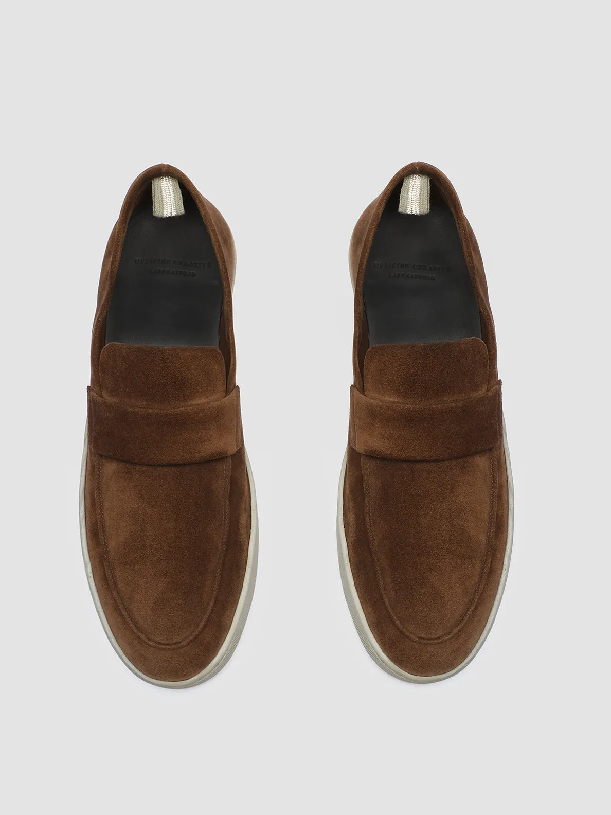 HERBIE 001 - Brown Suede Penny Loafers Tuxedo And Loafers