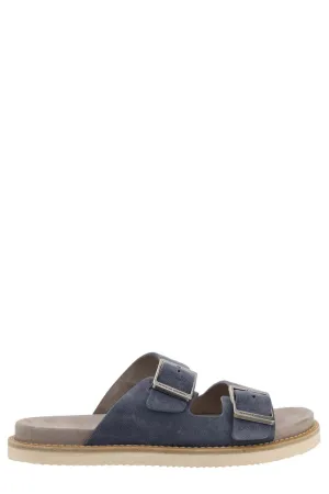 Brunello Cucinelli Open Toe Buckle Slides Alex Marie Sandals
