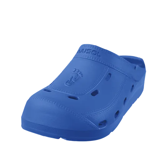 Polish Slippers Leather NUUSOLE -  MEN'S MCCALL CLOG - BLUE