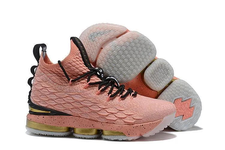Nike Lebron XV 15 Pink Gold Men Shoes !!! CYBER MONDAY SALE !!! Asics Shoes Gel Lyte