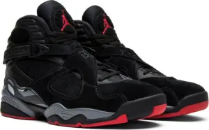 Tiger Asics Shoes Nike Air Jordan 8 Retro 'Bred' Black Grey Red Sneaker Shoes Sale Men Size 8-13