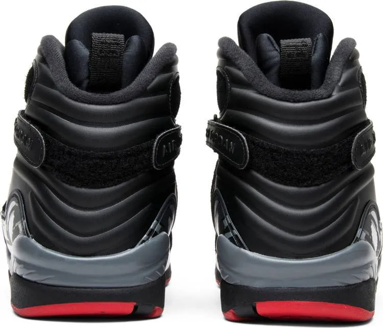 Nike Air Jordan 8 Retro 'Bred' Black Grey Red Sneaker Shoes Sale Men Size 8-13 Asics Shoes For Overpronation