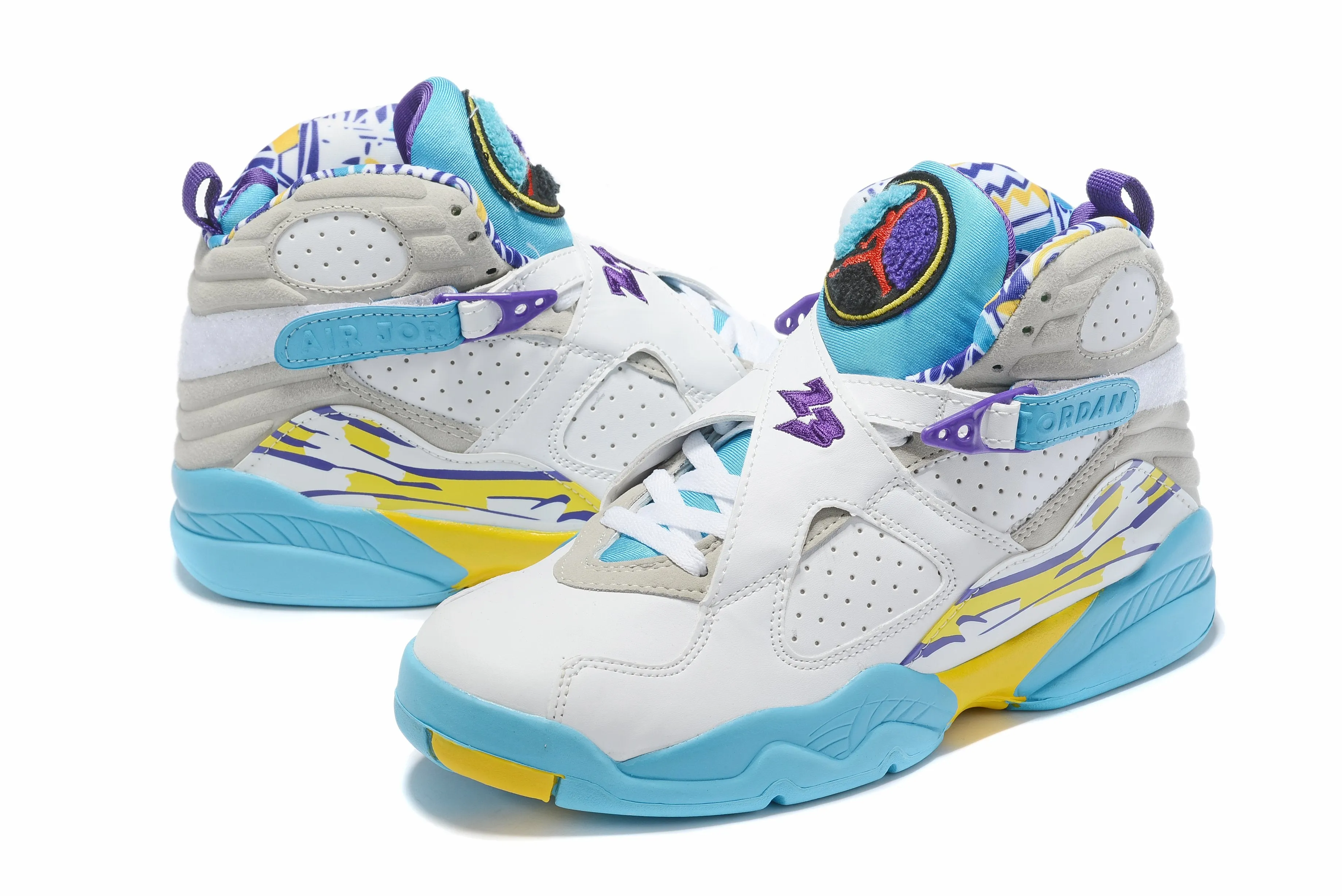 Shoes Like Asics Gel Kayano Nike Air Jordan 8 Retro 'White Aqua' White Sneaker Shoes Sale Men Size 8-13