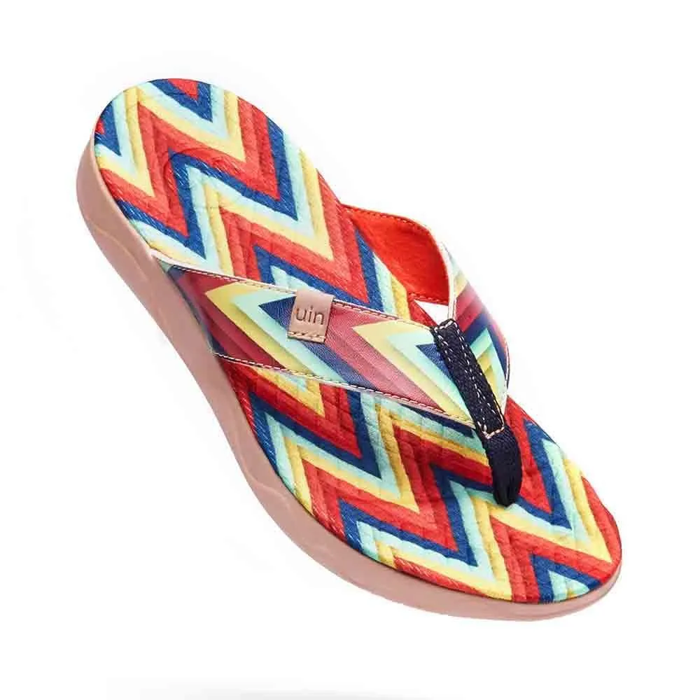 Triangle Women Majorca Flip Flops Eco Friendly Slip On Shoes