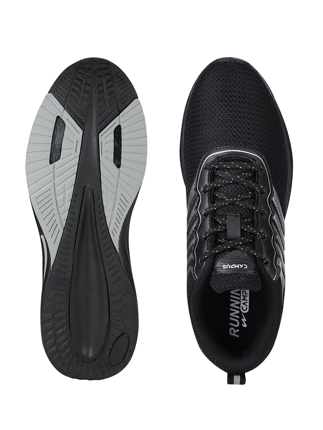 Running Shoes With Toes FUZZ Black Men's Sports Shoes