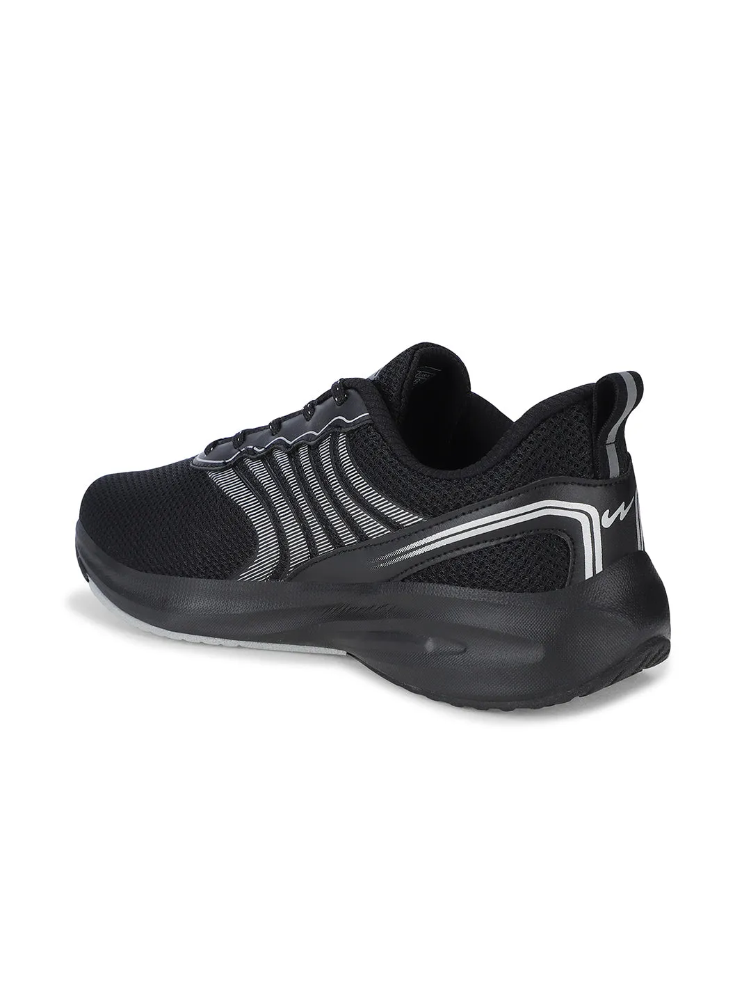 Best Running Shoes For Road FUZZ Black Men's Sports Shoes