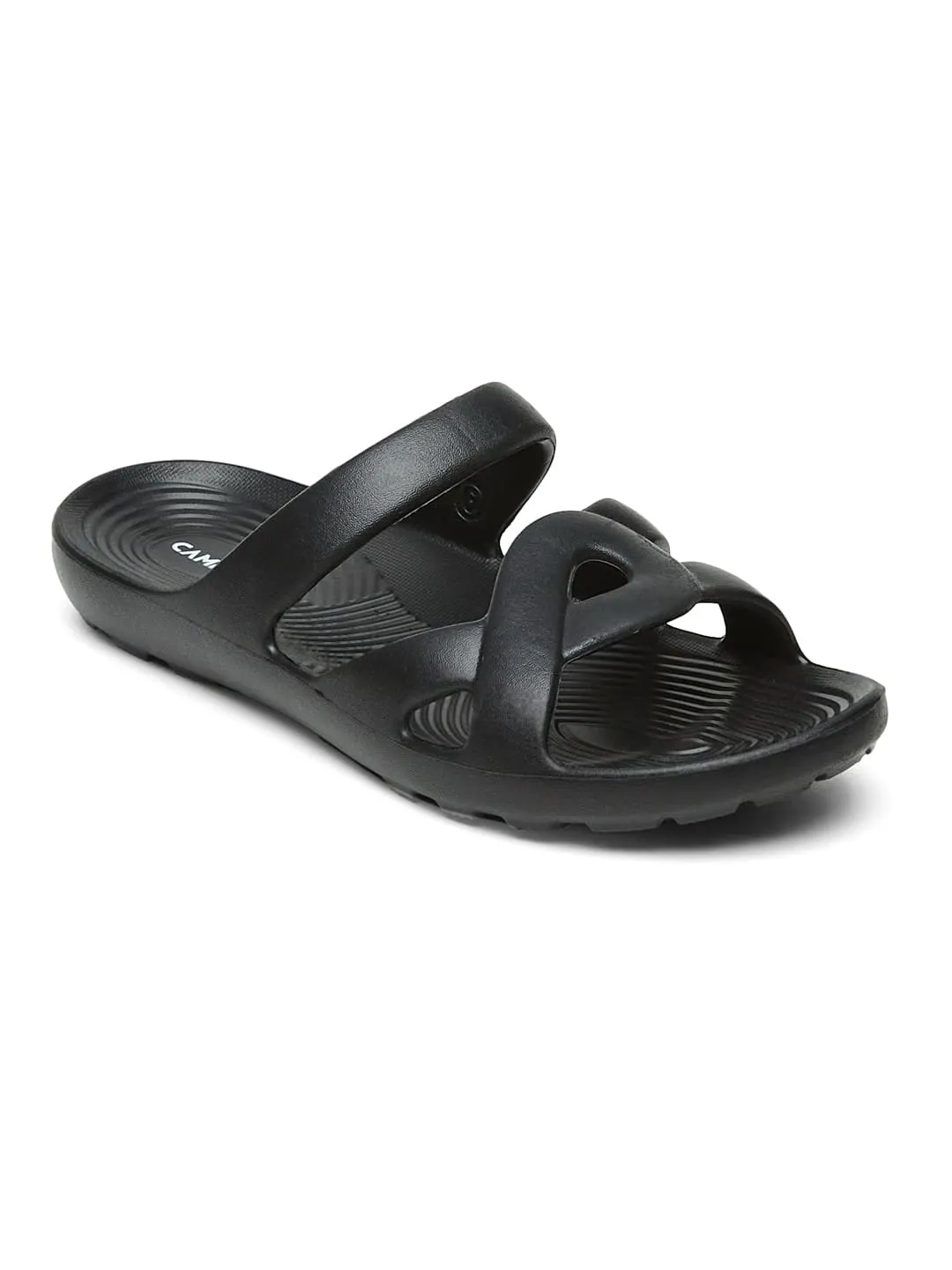 GCW-7001 Black Women's Flip Flops Charm Flip Flops