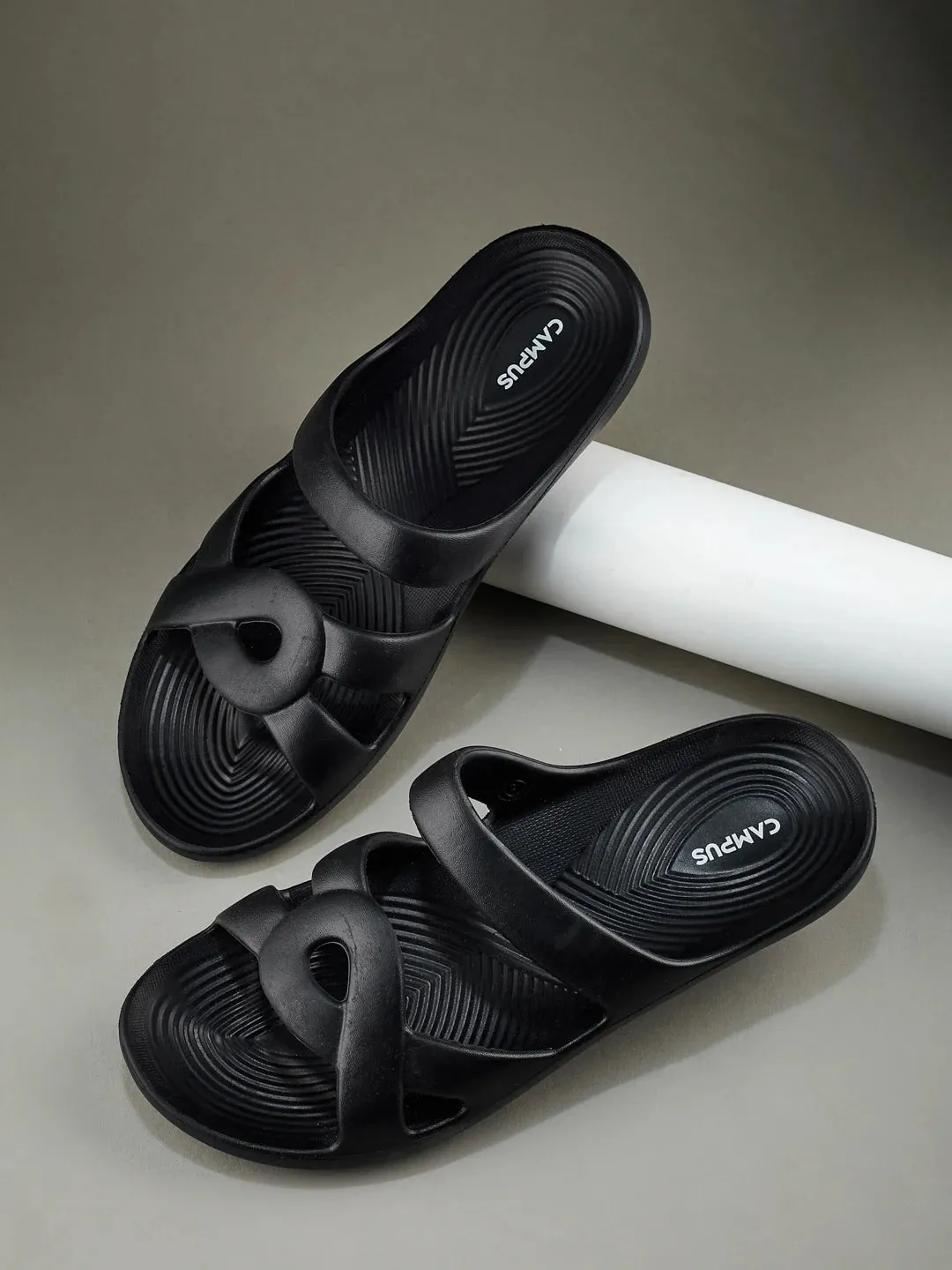 Flip Flops That Cover Bunions GCW-7001 Black Women's Flip Flops