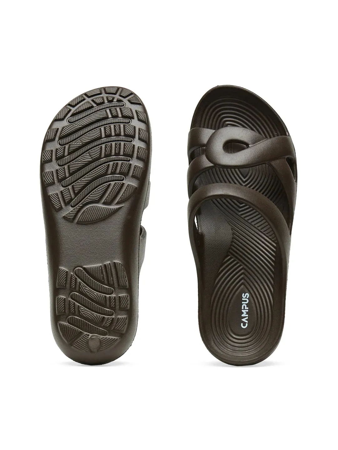 Snakeskin Flip Flops GCW-7001 Brown Women's Flip Flops