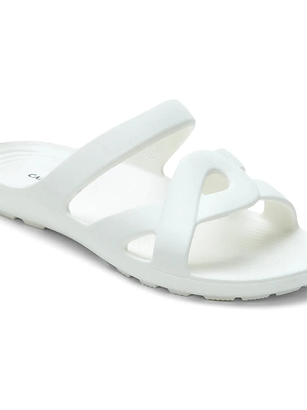 GCW-7001 White Women's Flip Flops Dora Flip Flops