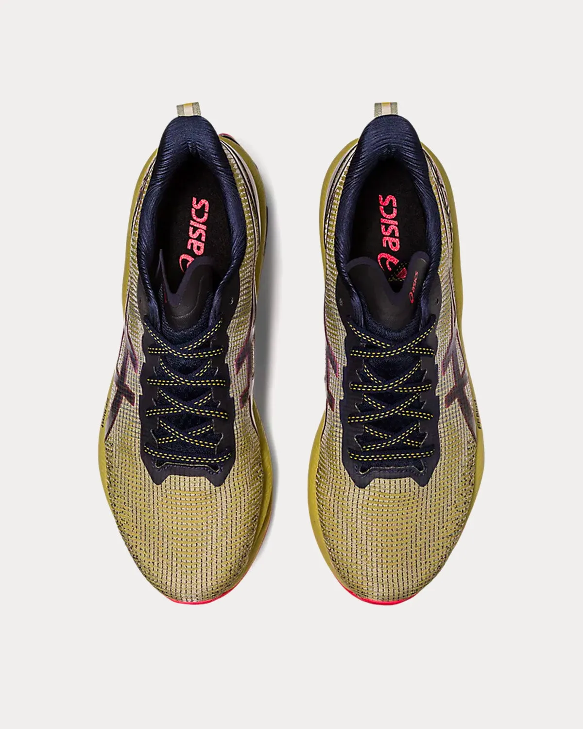 Lolo Jones Asics Shoes Gel-Kinsei Blast LE 2 Olive Oil / Electric Red Running Shoes