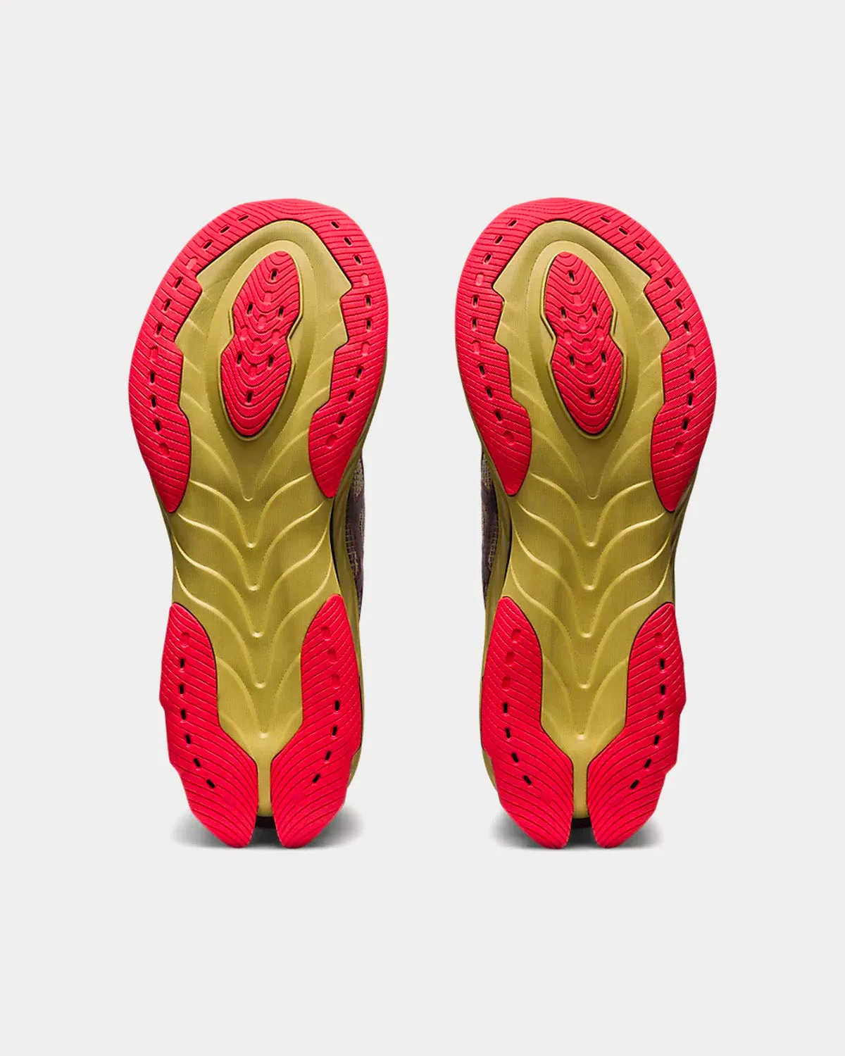 Asics Tiger Retro Shoes Gel-Kinsei Blast LE 2 Olive Oil / Electric Red Running Shoes