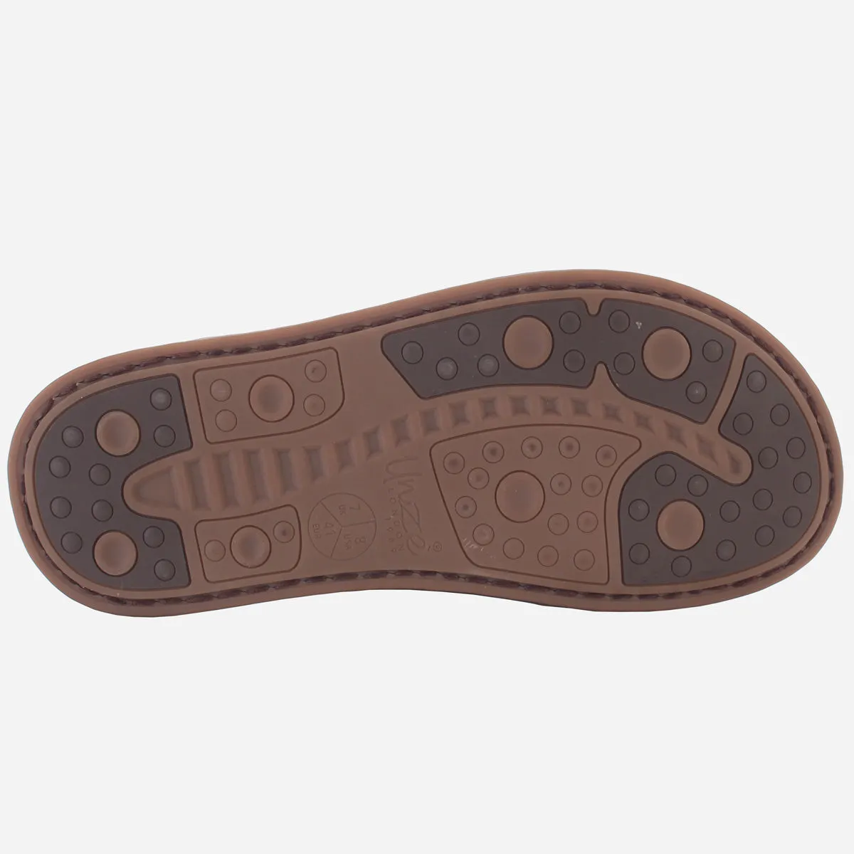 Men "KITZ" Leather Open Toe Summer Slippers Slides Swim Children