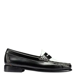 G.H. Bass Women's Whitney Weejuns Loafer in Black/White Seychelles Loafers