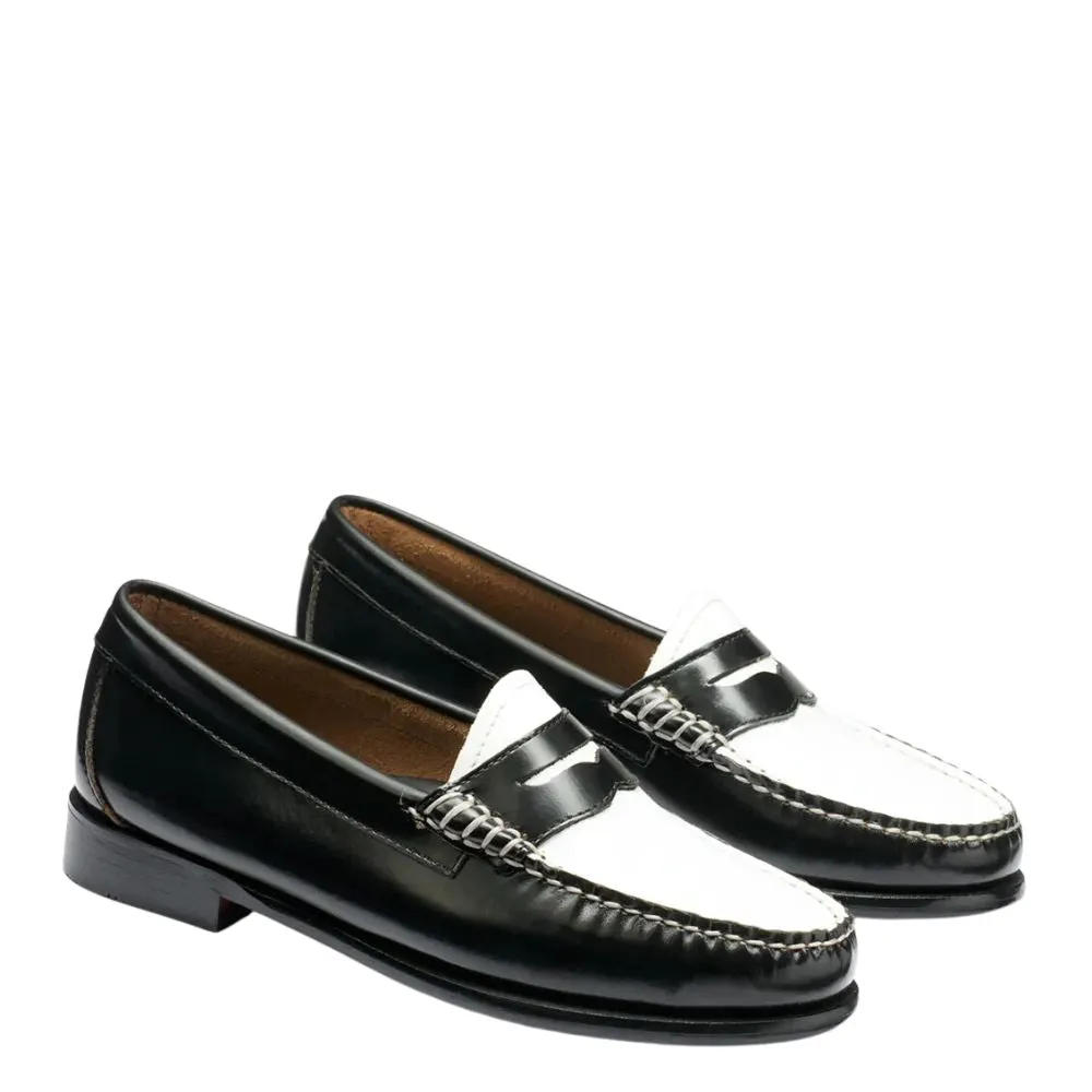 Chunky Lug Sole Loafers G.H. Bass Women's Whitney Weejuns Loafer in Black/White