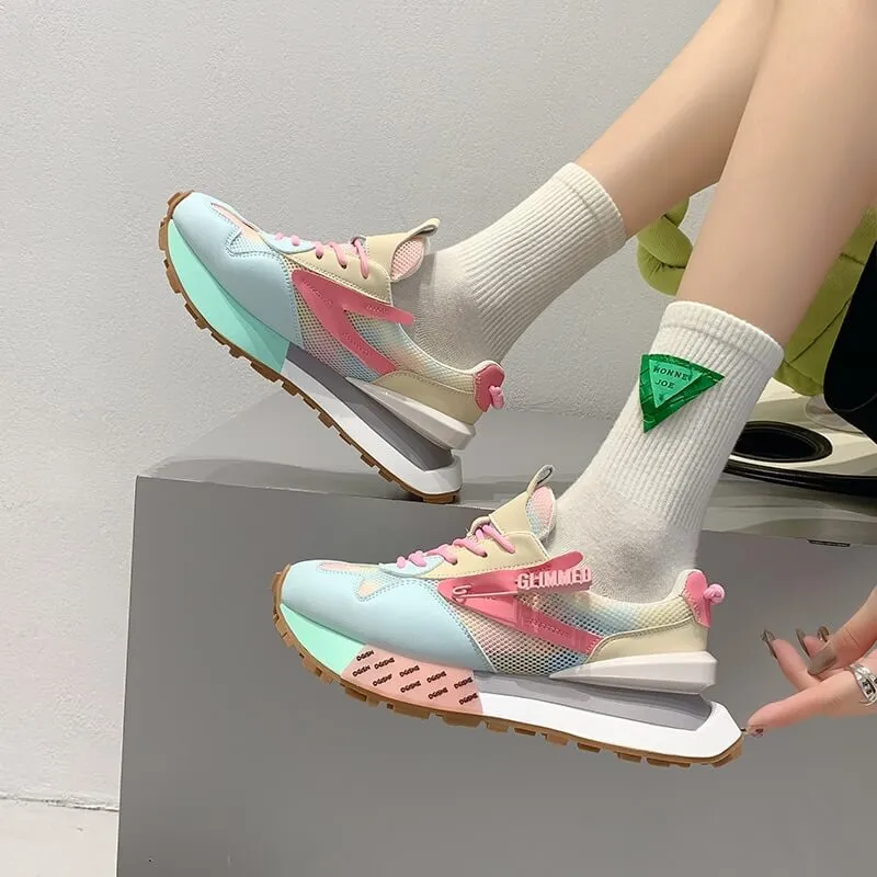 Glimmed women sneakers best chunky shoes for women 2022 Sneakers Popular