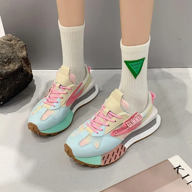Glimmed women sneakers best chunky shoes for women 2022 Prada Downtown Sneakers