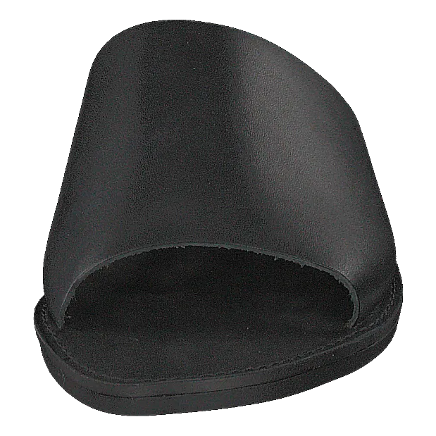 Grace Slipper Black Minimal Flip Flops