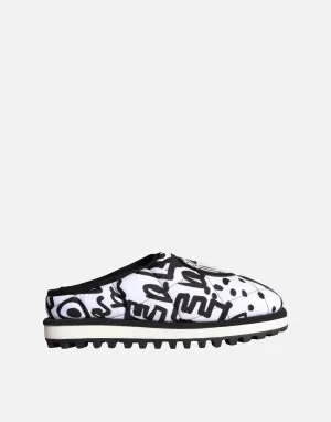 Slippers For Achilles Tendonitis Graffiti Print Logo Slides