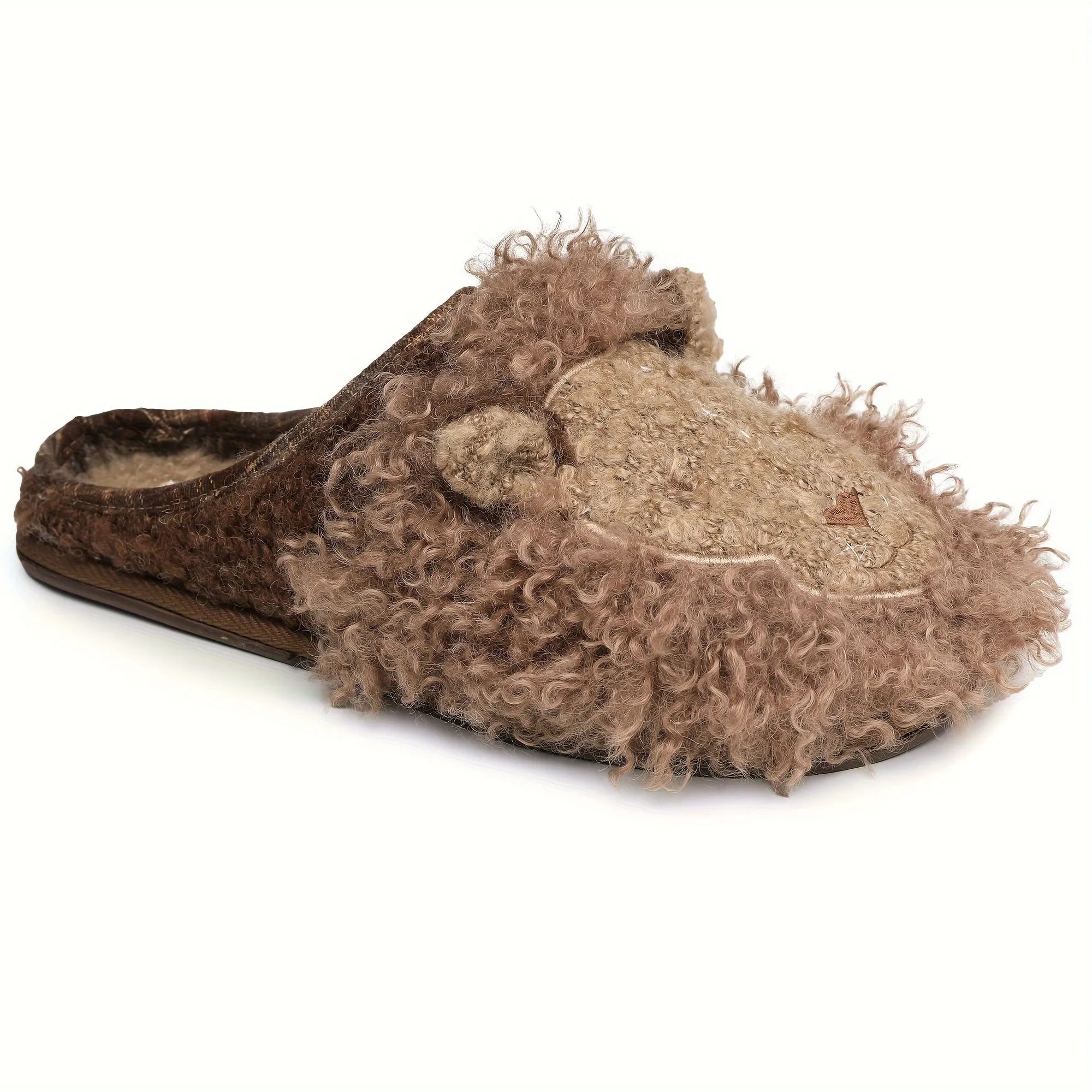 Customize Slippers House Shoes Men Slippers Slides Memory Foam Plush Cute Cartoon Animal