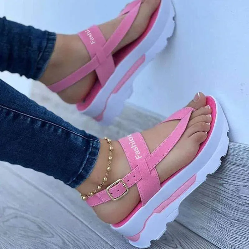 Flip Flop Meaning Yeknu Women Sandals New Summer Sandals With Heels Platform Shoes For Women Flip Flops Casual Wedges Shoes Summer Sandalias Mujer