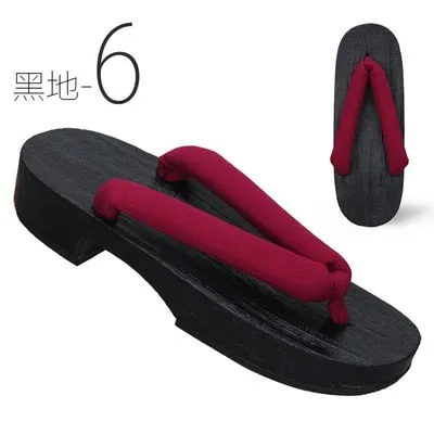 Air Bubble Flip Flops WHOHOLL Women Geta Slippers Kikyo Cos Shoes Indoor Slippers Japanese Wood Clogs Summer Flip Flops For Women Slides