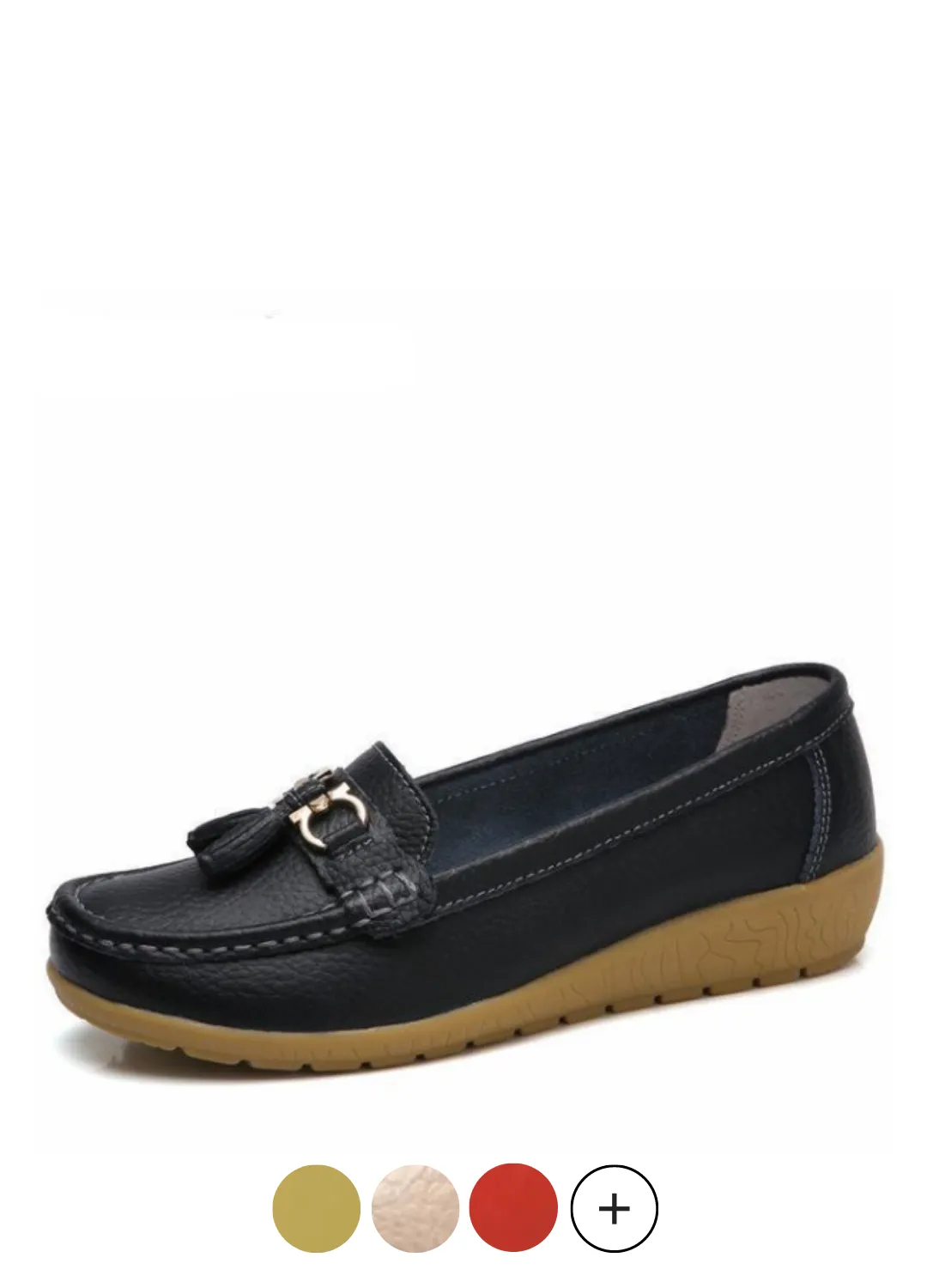 Pola Women's Loafer-Slip On Black Shoes Jessie Loafers