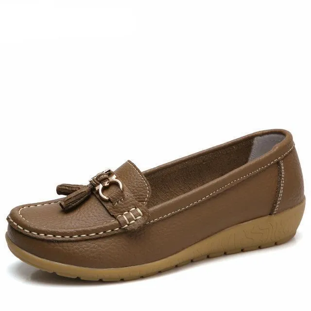 Pedro Loafers Pola Women's Loafer-Slip On Black Shoes